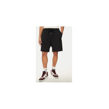 Pantaloni scurti barbati -  304896750 - Bumbac - Negru
