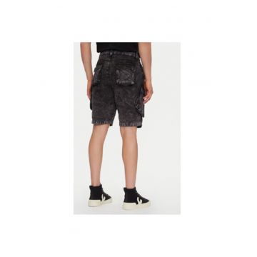 Pantaloni scurti din denim barbati  156259 - Bumbac - 36 EU - Negru