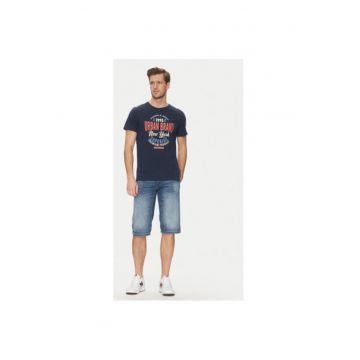 Pantaloni scurti din denim barbati  20713328 - Bumbac - Albastru
