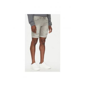 Pantaloni scurti din denim barbati  INKaden Holes 70-104 - Bumbac - Gri