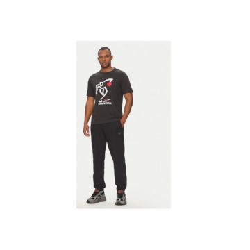 Tricou barbati  100218839 - Bumbac - Negru
