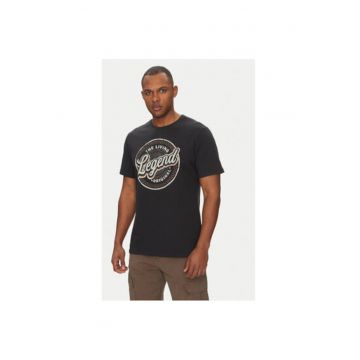 Tricou barbati  20717760 - Bumbac - Negru