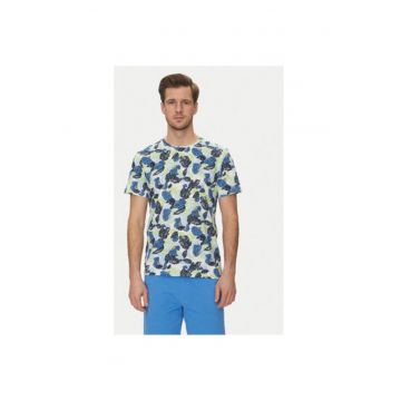 Tricou barbati  20717778 - Bumbac - Albastru