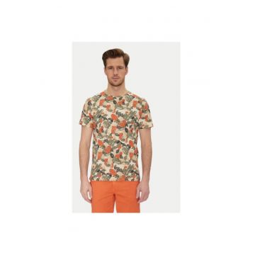 Tricou barbati  20717778 - Bumbac - Bej