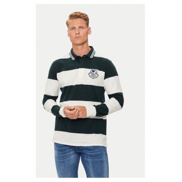 Tricou barbati - 527838 - Verde/Alb - Bumbac Tricou barbati - 527838 - Verde/Alb - Bumbac