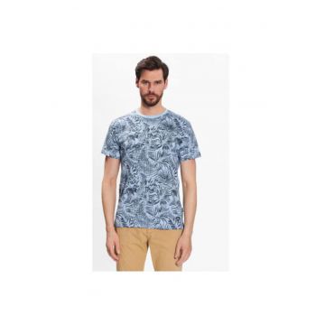 Tricou barbati  Palme 40-935 - Bumbac - S INTL - Albastru