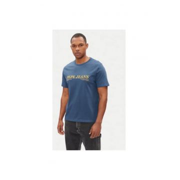 Tricou barbati  PM509728 - Bumbac - Albastru
