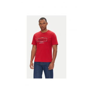 Tricou barbati  PM509786 - Bumbac - Rosu