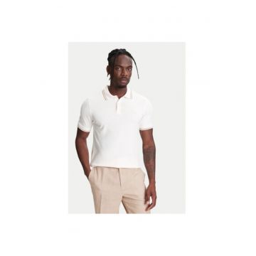 Tricou polo barbati  3F9HU302E - Bumbac - XS INTL - Bej