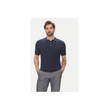 Tricou Polo barbati  C5 51314.5094 - Bumbac/Viscoza - Bleumarin