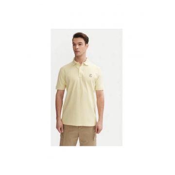 Tricou polo barbati  INWadim 40-913 - Bumbac - Bej