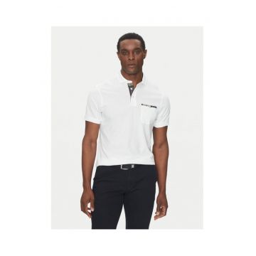Tricou polo barbati  MML1071WH11 - Bumbac - Alb - Alb