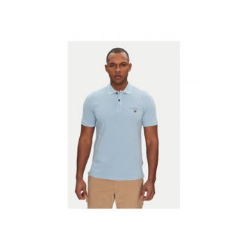 Tricou polo barbati  NP0A4GDLI831 - Bumbac - Albastru deschis