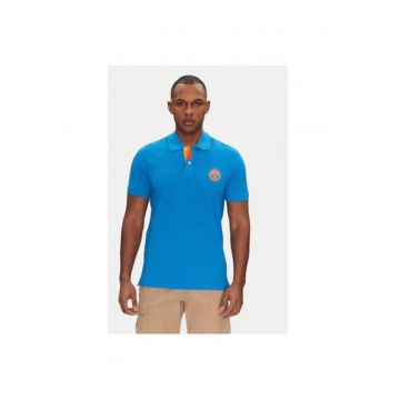 Tricou polo barbati  NP0A4ID3B2W1 - Bumbac - Albastru