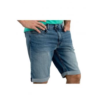 Blugi scurti barbati 265820 532833 62 -  Bumbac/Elastan - Albastru