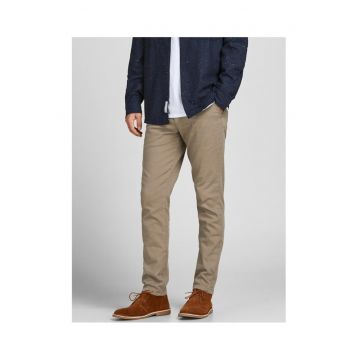 Pantaloni barbati -  300893975 - Bumbac - Bej - Bej