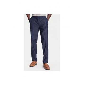 Pantaloni barbati  40QFUF05J - Bumbac - Bleumarin