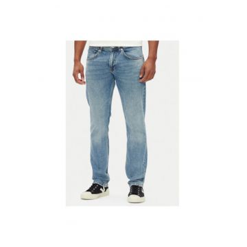 Pantaloni barbati  PM207393NC5 - Bumbac/Elastan - Albastru