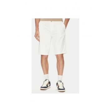 Pantaloni scurti barbati  600BTI0 - Bumbac - Ecru