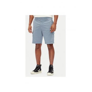 Pantaloni scurti barbati  PM801179 - Bumbac - Albastru