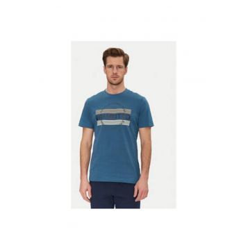 Tricou barbati  20718276 - Bumbac - Albastru