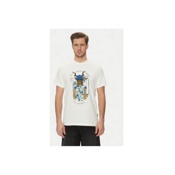 Tricou barbati  20718280 - Bumbac - Alb
