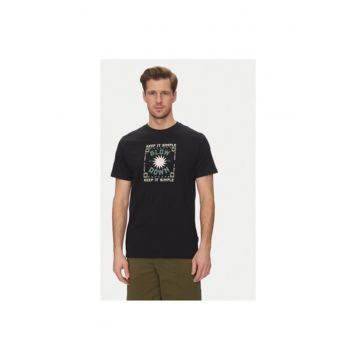 Tricou barbati  20718311 - Bumbac - Negru
