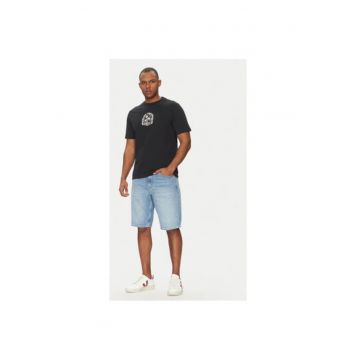 Tricou barbati  20718312 - Bumbac - Negru