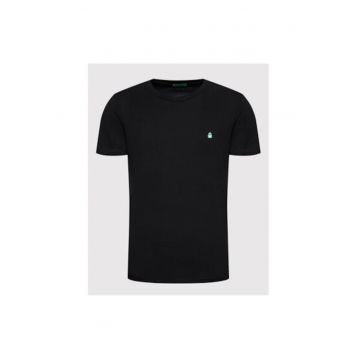 Tricou barbati  3MI5J1AF7 - Bumbac organic - XS INTL - Negru
