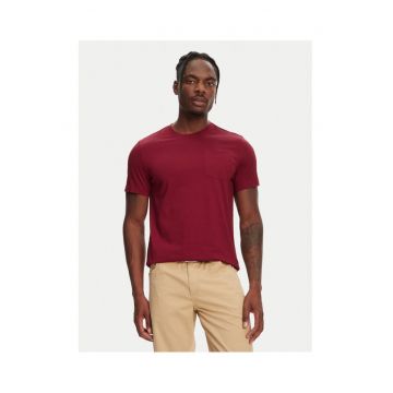 Tricou barbati  64131EW - Bumbac - Visiniu - Visiniu