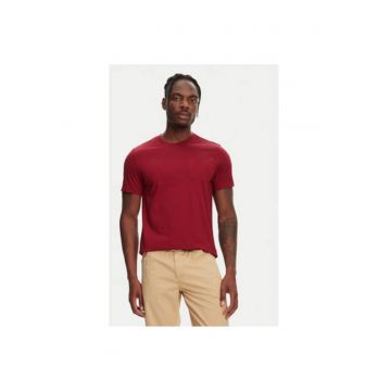 Tricou barbati  64131EW - Bumbac - Visiniu