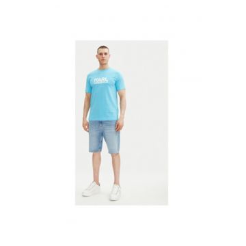 Tricou barbati  755087 552235 - Bumbac - Albastru deschis