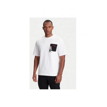 Tricou barbati  755097 553270 - Bumbac organic - Alb