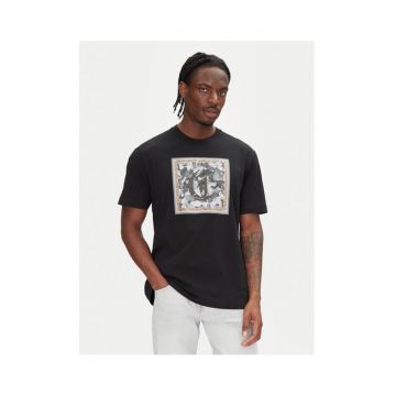 Tricou barbati  78OAHC10 CJ600 - Bumbac - Negru - Negru