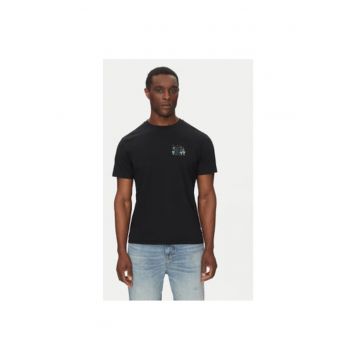 Tricou barbati  EBYZT00296-BLK - Bumbac - Negru