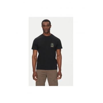 Tricou barbati  EBYZT00308-BLK - Bumbac - Negru