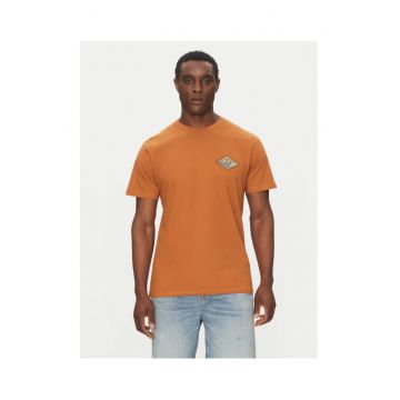 Tricou barbati  EQYZT08038-CMN0 - Bumbac organic - Maro - Maro