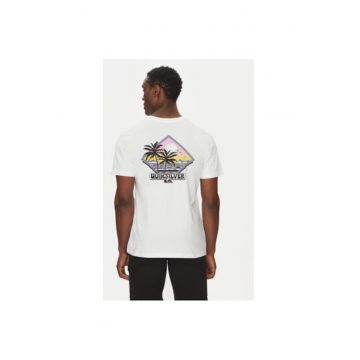 Tricou barbati  EQYZT08095-WBB0 - Bumbac - Alb