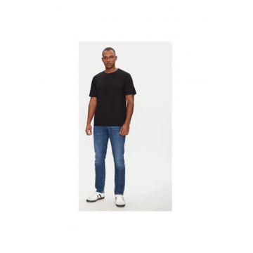Tricou barbati Jack Jones - 12268229 - Bumbac - Negru - Negru