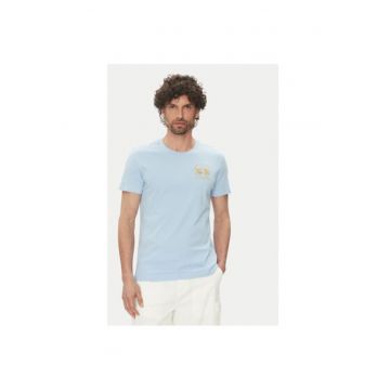 Tricou barbati  JS206 - Bumbac - Albastru deschis