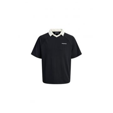 Tricou polo barbati  12276758 - Poliester - Negru