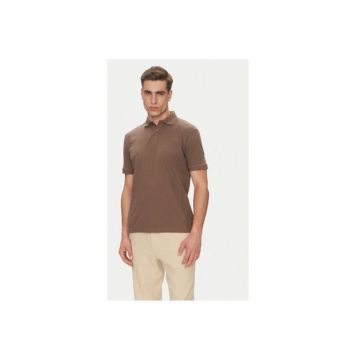 Tricou polo barbati  16094575 - Bumbac organic - Bej