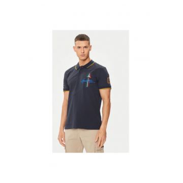 Tricou polo barbati  241PO1703P316 - Bumbac - M INTL - Bleumarin