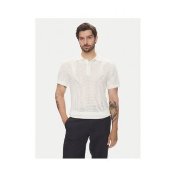 Tricou polo barbati  30-804126 - Bumbac - Ecru - Ecru