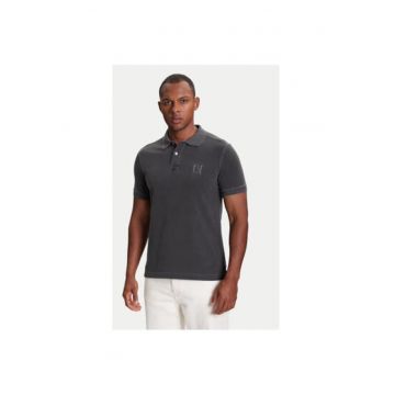 Tricou polo barbati  3089U302D - Bumbac organic - Gri