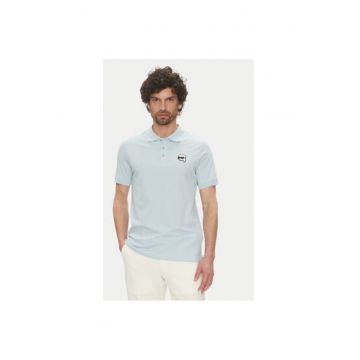 Tricou polo barbati  745710 552224 - Bumbac organic - Albastru deschis