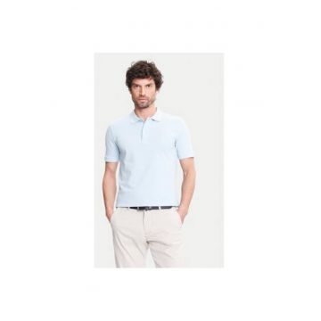 Tricou Polo barbati  C5 21354.2110 - Bumbac - Albastru deschis