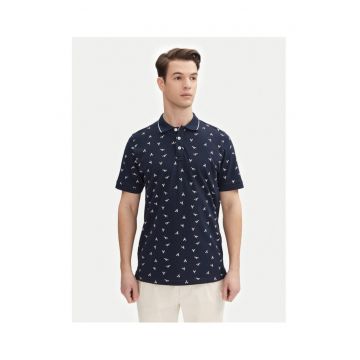 Tricou polo barbati  INLOBSTER 41-155 - Bumbac - Bleumarin - Bleumarin