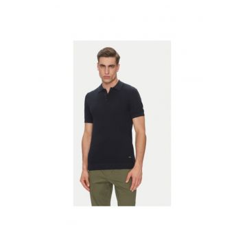 Tricou Polo barbati  INVORM 30-485 - Bumbac/Poliester - Bleumarin