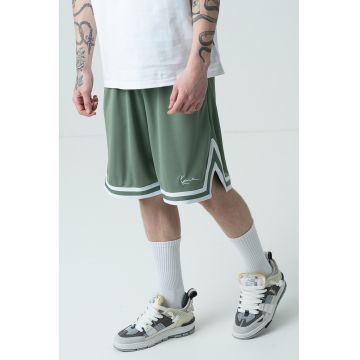 Bermude relaxed fit cu logo brodat